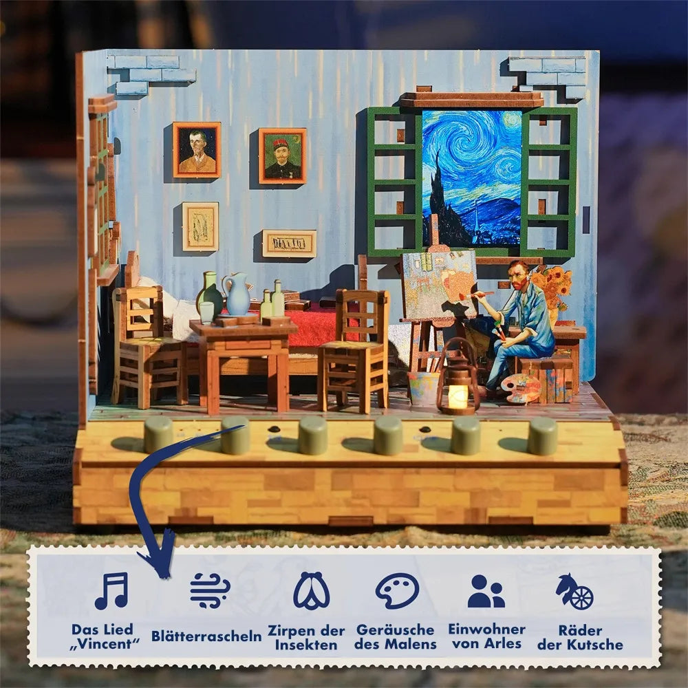 Vincent’s Bedroom – DIY Book Nook Kit