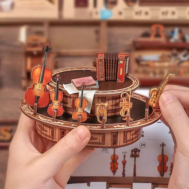 Miniature Haus Bach Strings - DIY Book Nook Kit