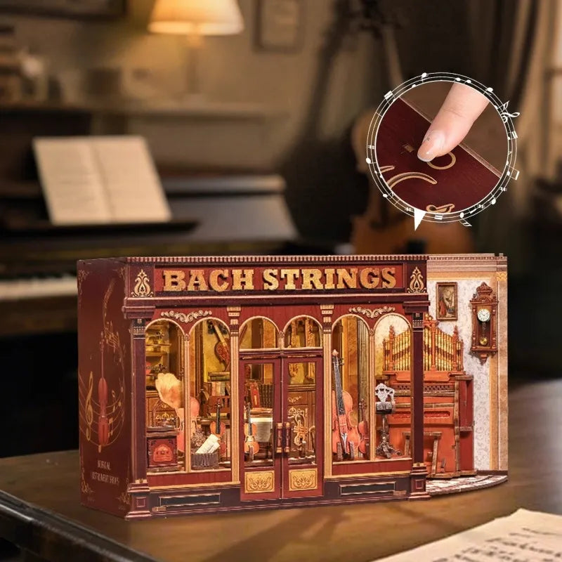 Miniature Haus Bach Strings - DIY Book Nook Kit