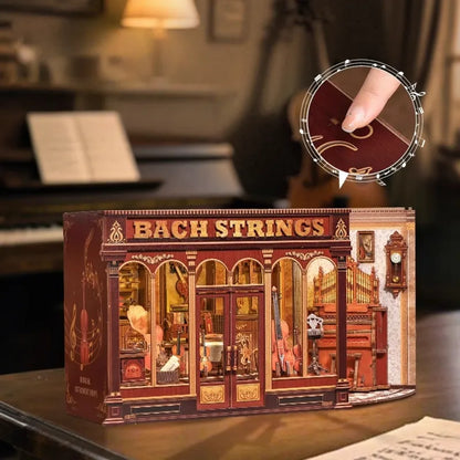 Miniature Haus Bach Strings - DIY Book Nook Kit