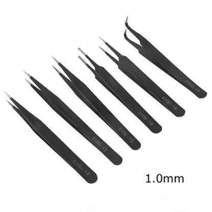 Precision ESD Anti-Static Stainless Steel Tweezers